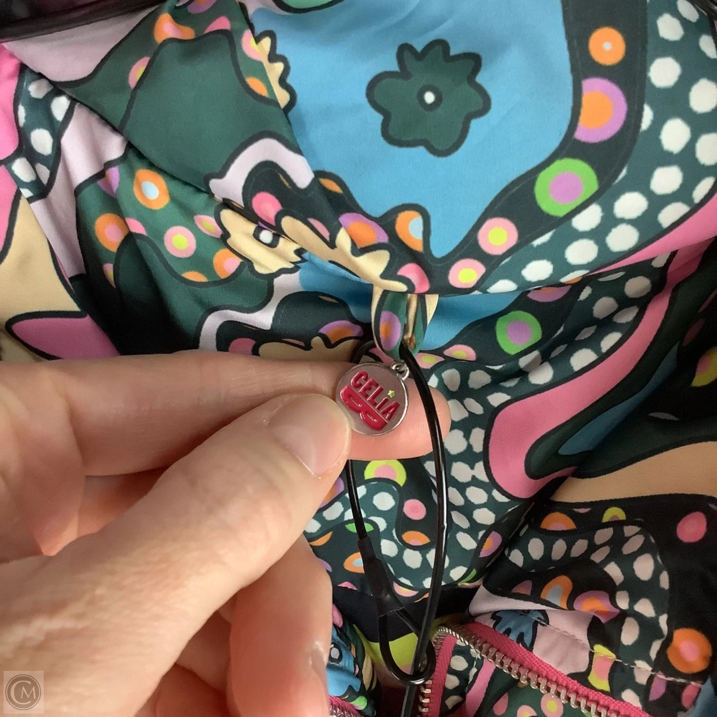 Coat Puffer & Quilted By Cmc In Multi-colored, Size: M (AS IS)