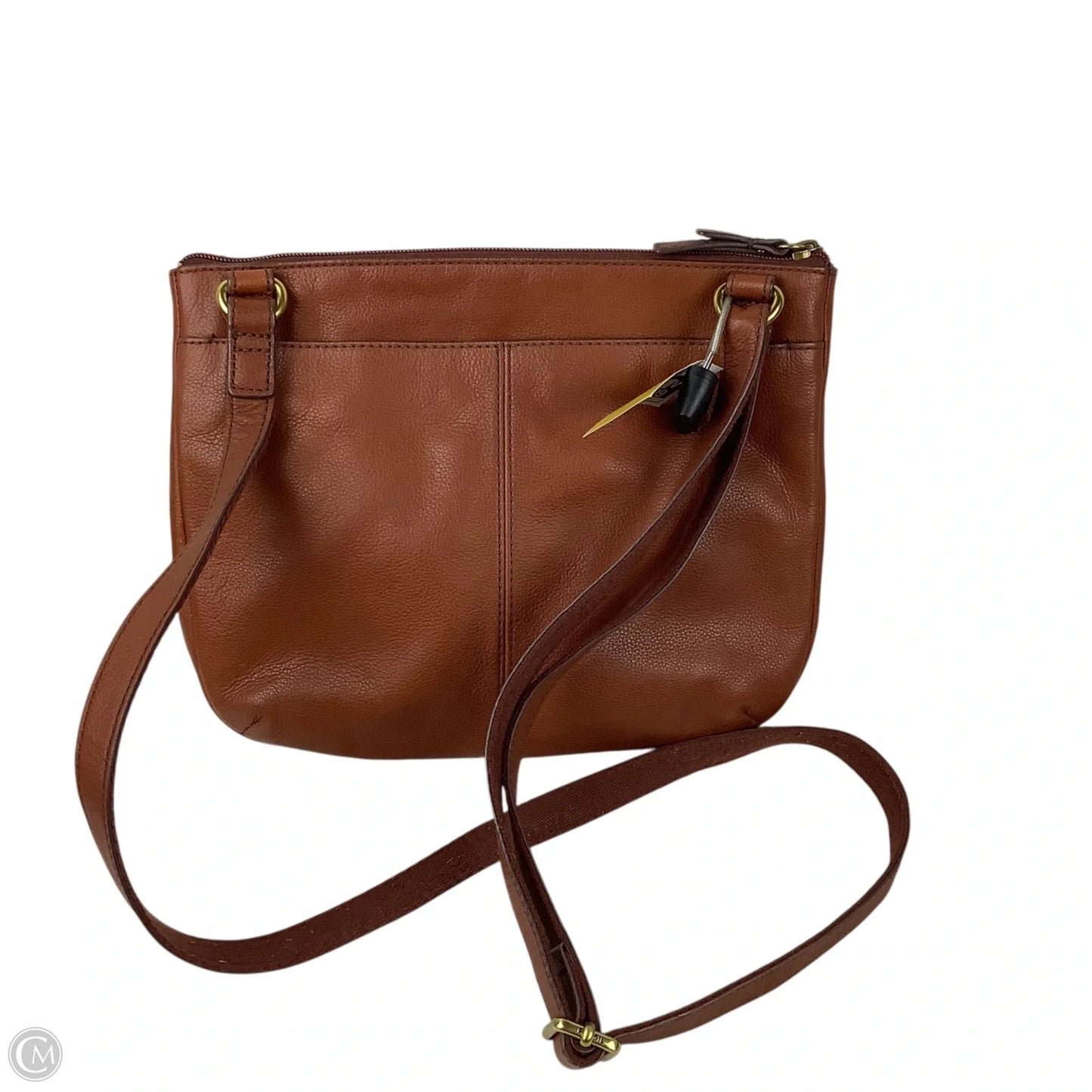 Crossbody Leather By Fossil, Size: Medium