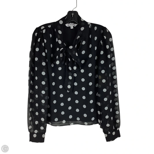Top Long Sleeve By Walter Baker In Polkadot Pattern, Size: M