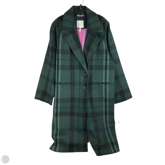 Coat Peacoat By Avec Les Filles In Blue & Green, Size: Xl