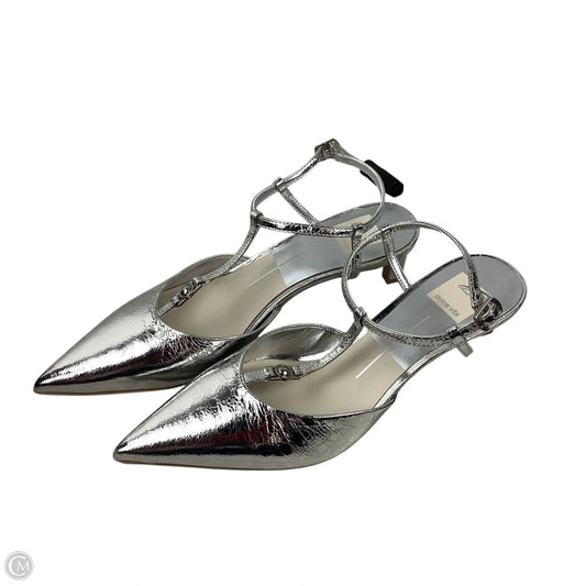 Sandals Heels Stiletto By Dolce Vita In Silver, Size: 7.5