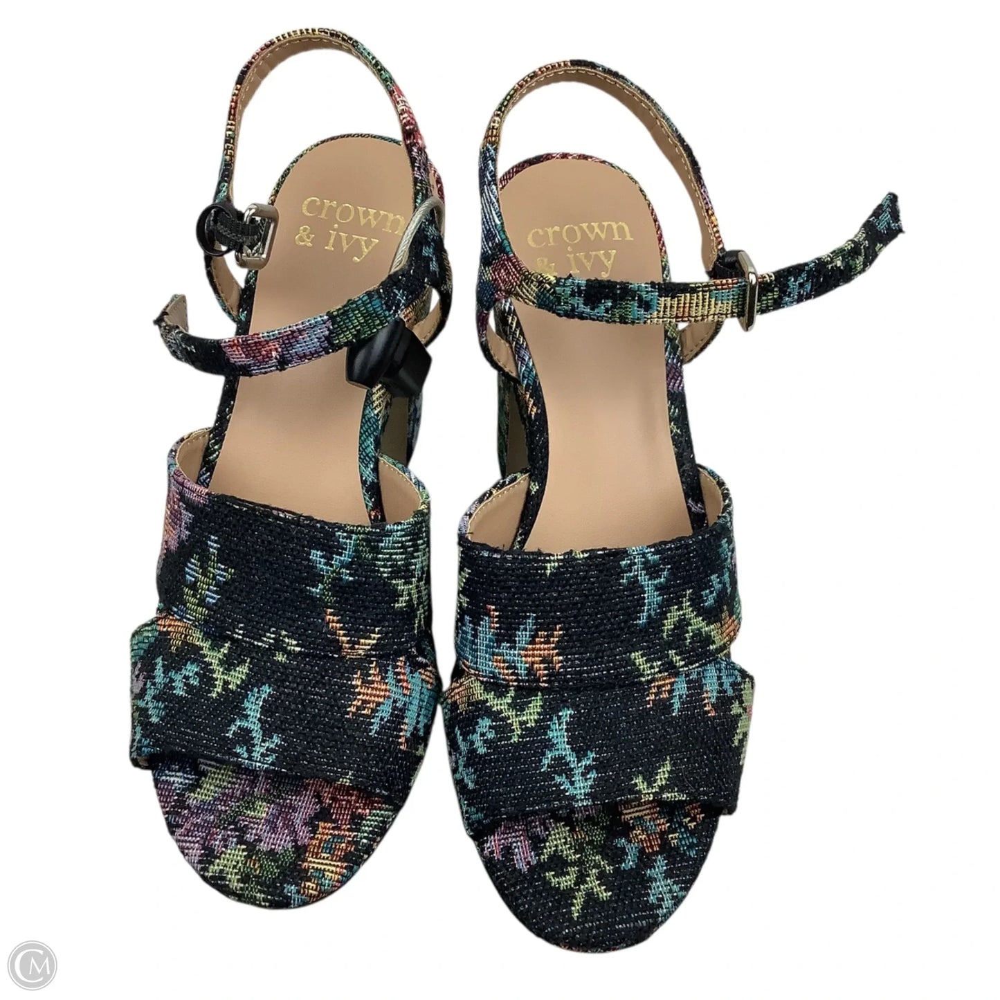 Shoes Heels Block By Crown And Ivy In Floral Print, Size: 6