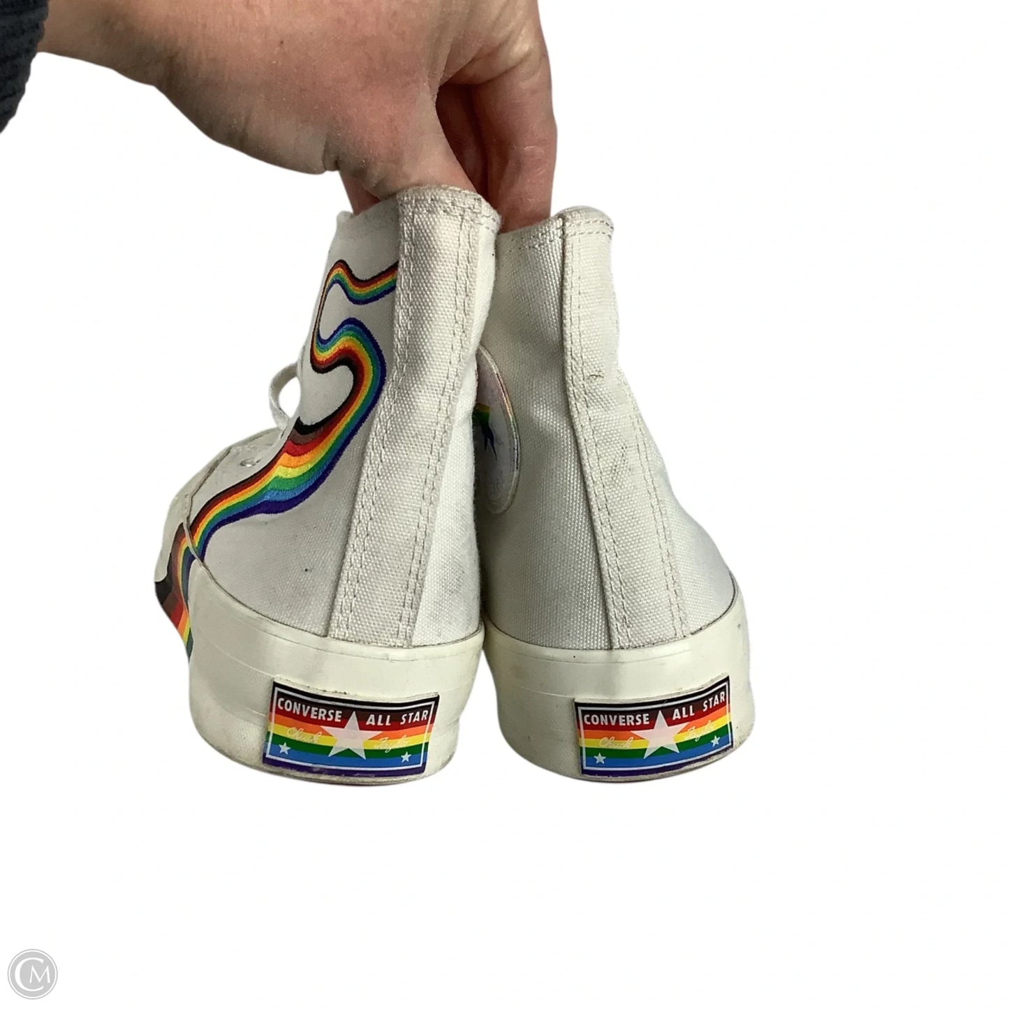 Shoes Sneakers By Converse In Rainbow Print, Size: 9