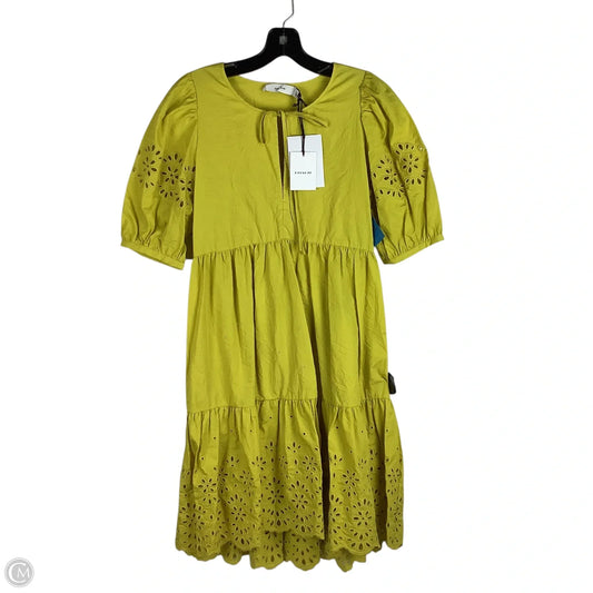 Dress Designer By Coach In Yellow, Size: 0