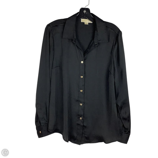 Top Long Sleeve By Michael By Michael Kors In Black, Size: 10