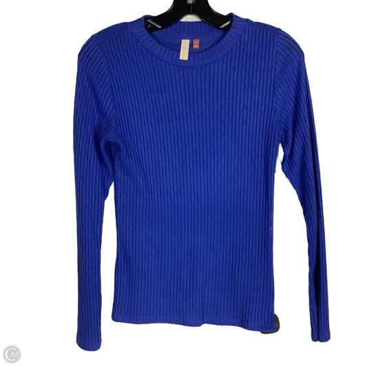 Top Long Sleeve Basic By Pilcro In Blue, Size: Xs