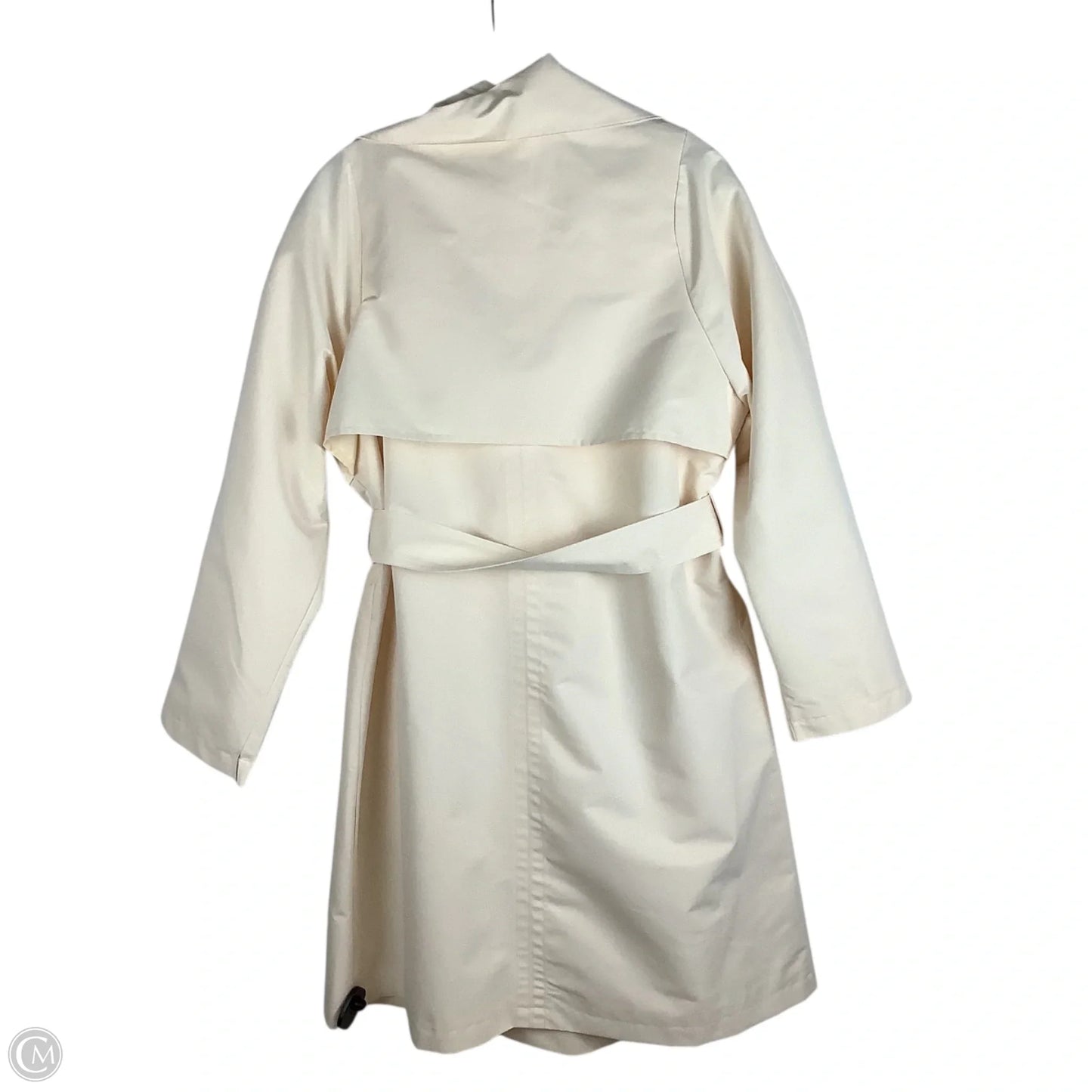 Coat Trench Coat By Nine West In Cream, Size: S