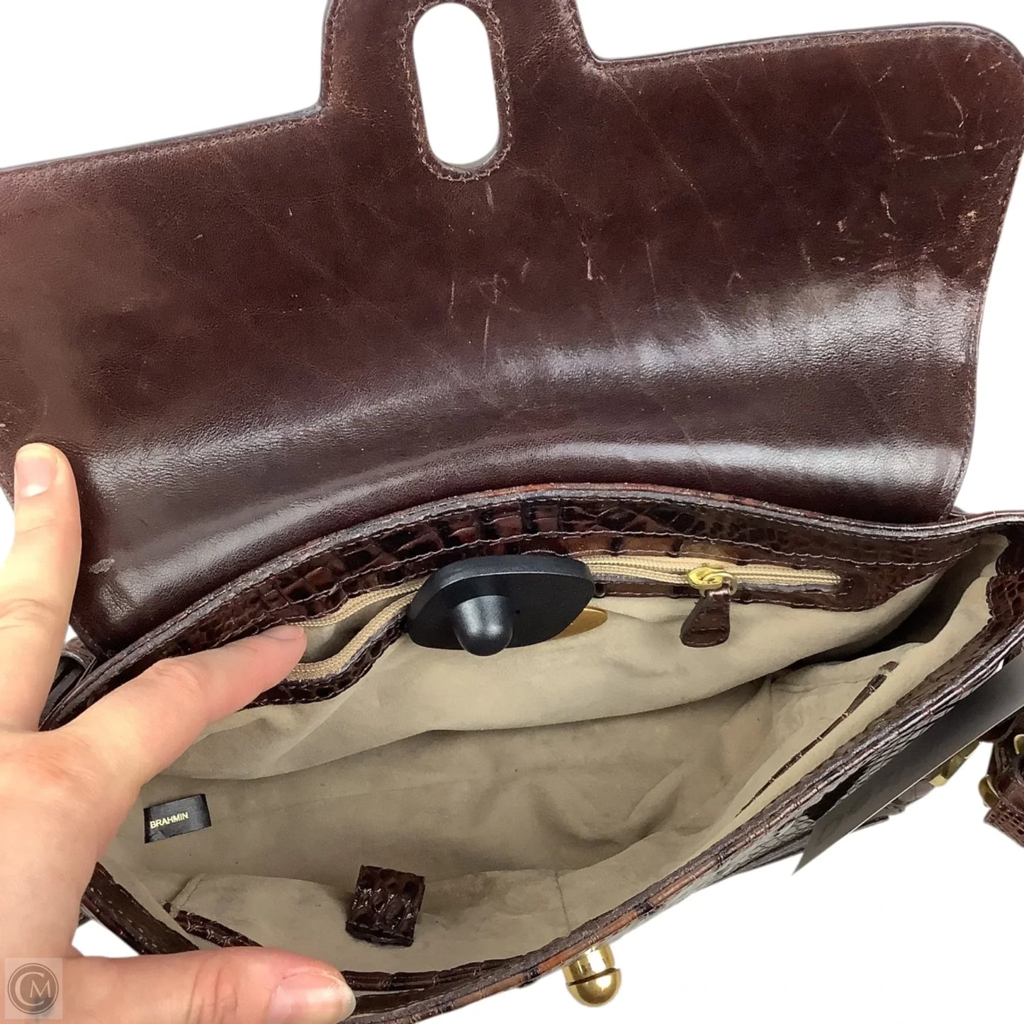 Crossbody Designer By Brahmin, Size: Medium