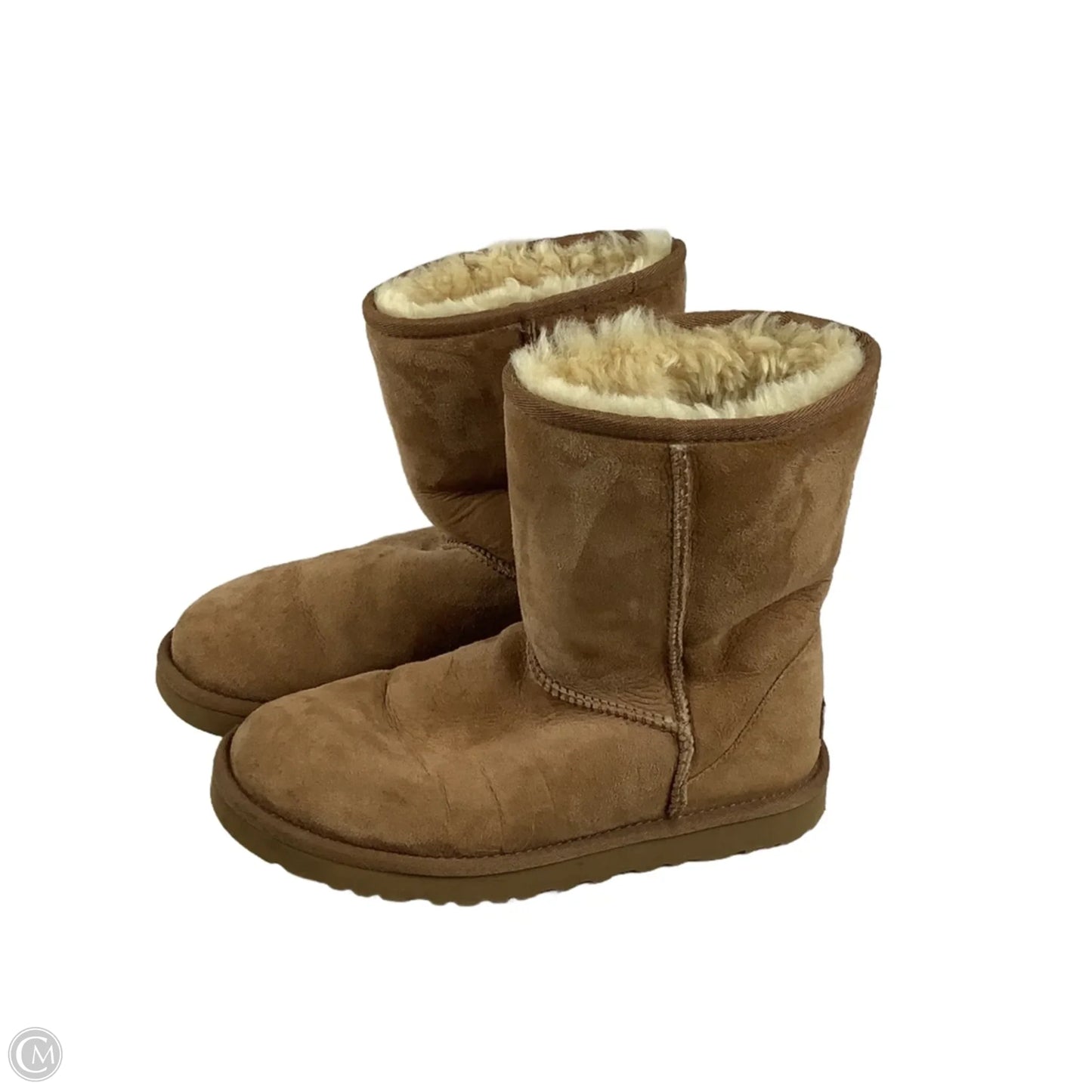 Boots Designer By Ugg In Brown, Size: 7
