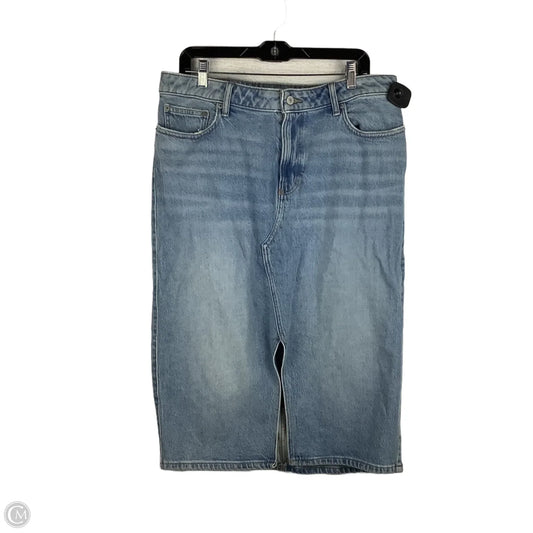 Skirt Maxi By Lucky Brand In Blue Denim, Size: 14