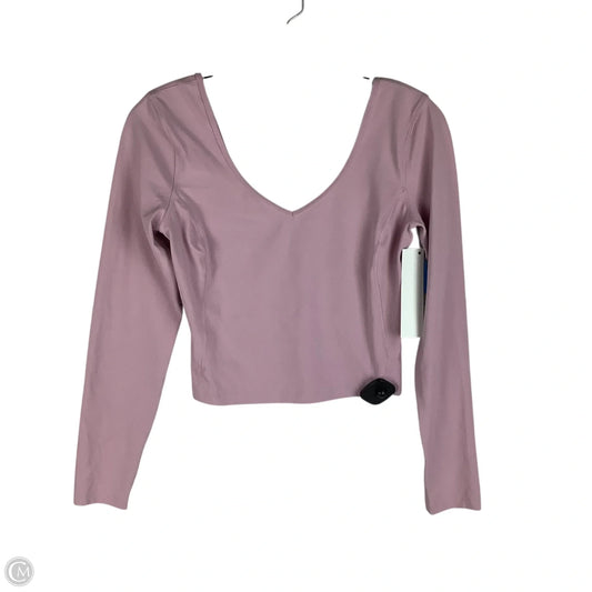 Athletic Top Long Sleeve Crewneck By Lululemon In Pink, Size: EST 4