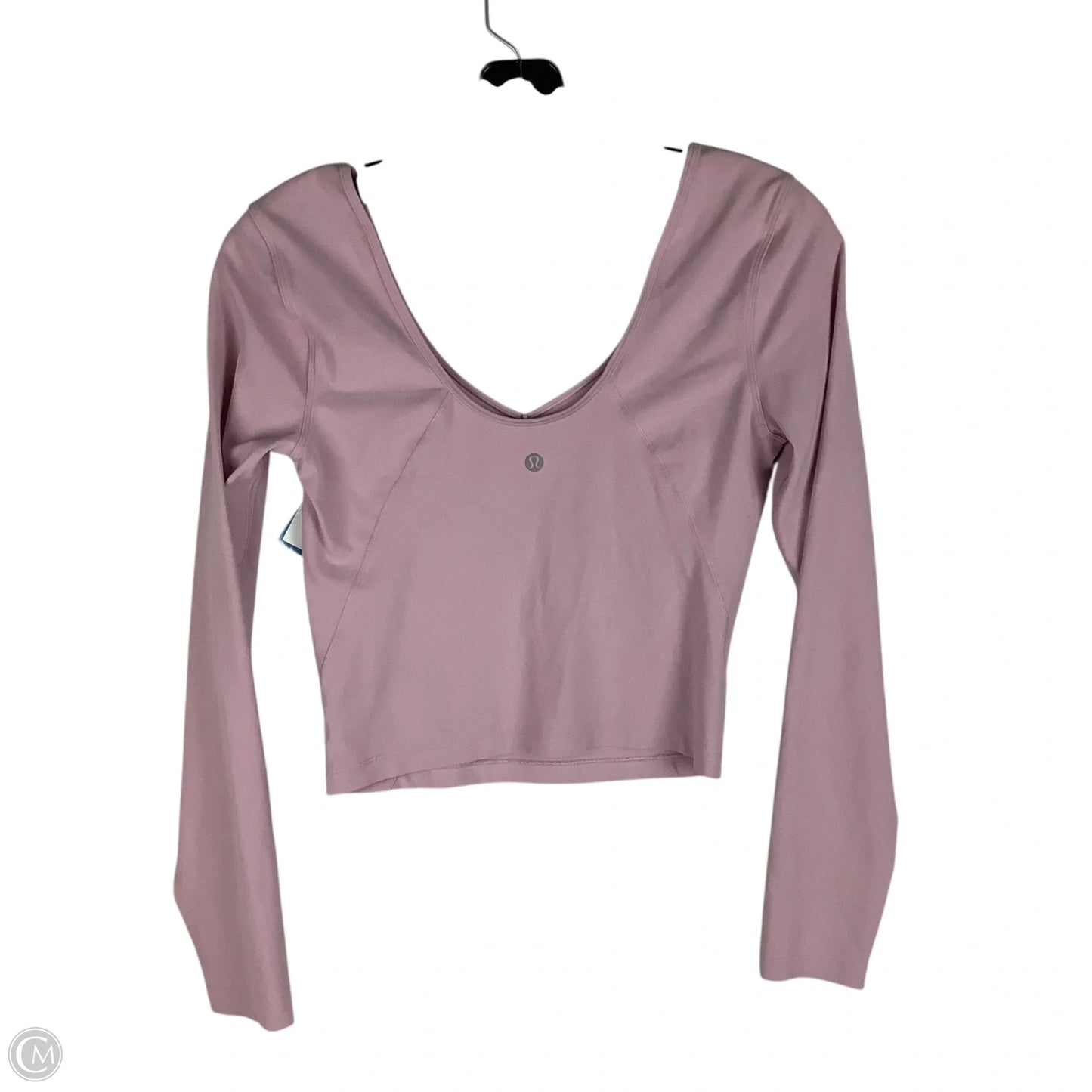 Athletic Top Long Sleeve Crewneck By Lululemon In Pink, Size: EST 4