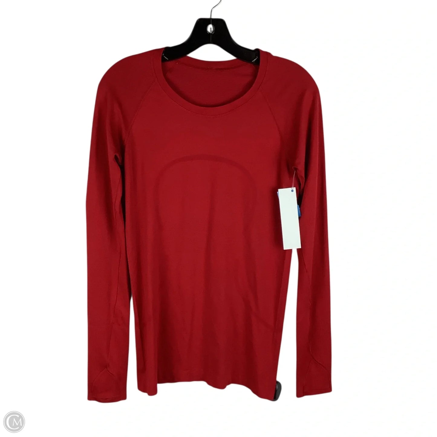 Athletic Top Long Sleeve Crewneck By Lululemon In Red, Size: 6