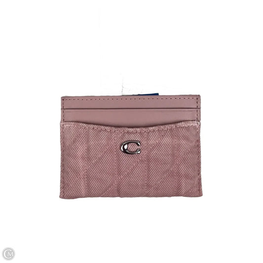 Id/card Holder Designer By Coach