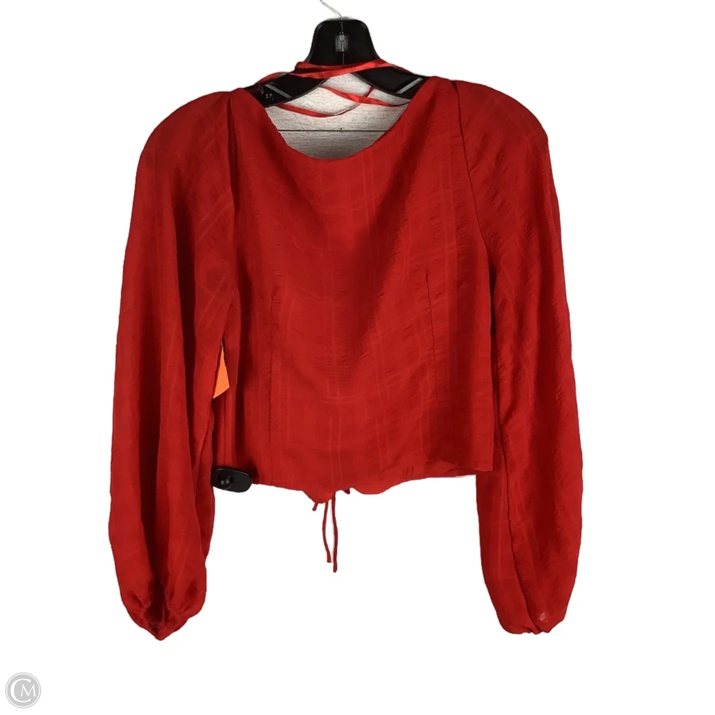 Top Long Sleeve By Mable In Red, Size: S