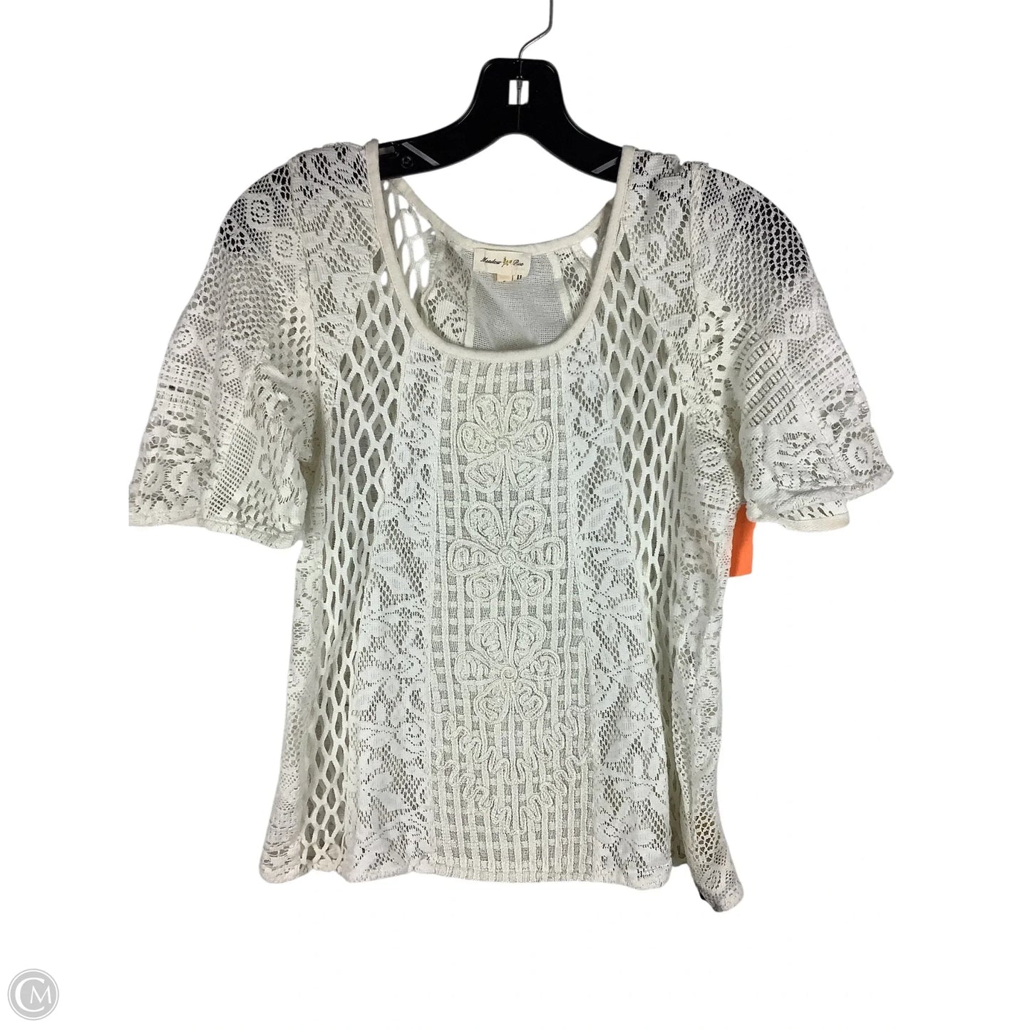 Top Short Sleeve By Meadow Rue In Cream, Size: S
