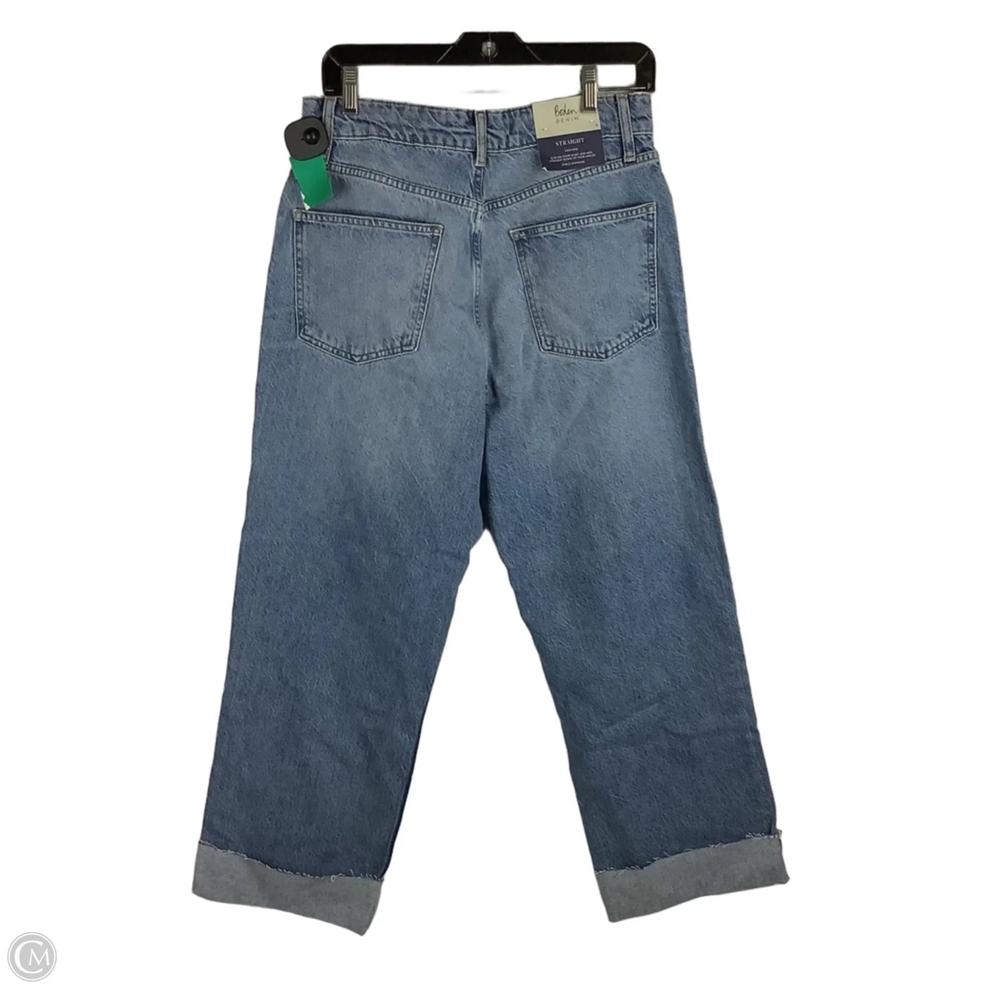 Jeans Straight By Boden In Blue Denim, Size: 8