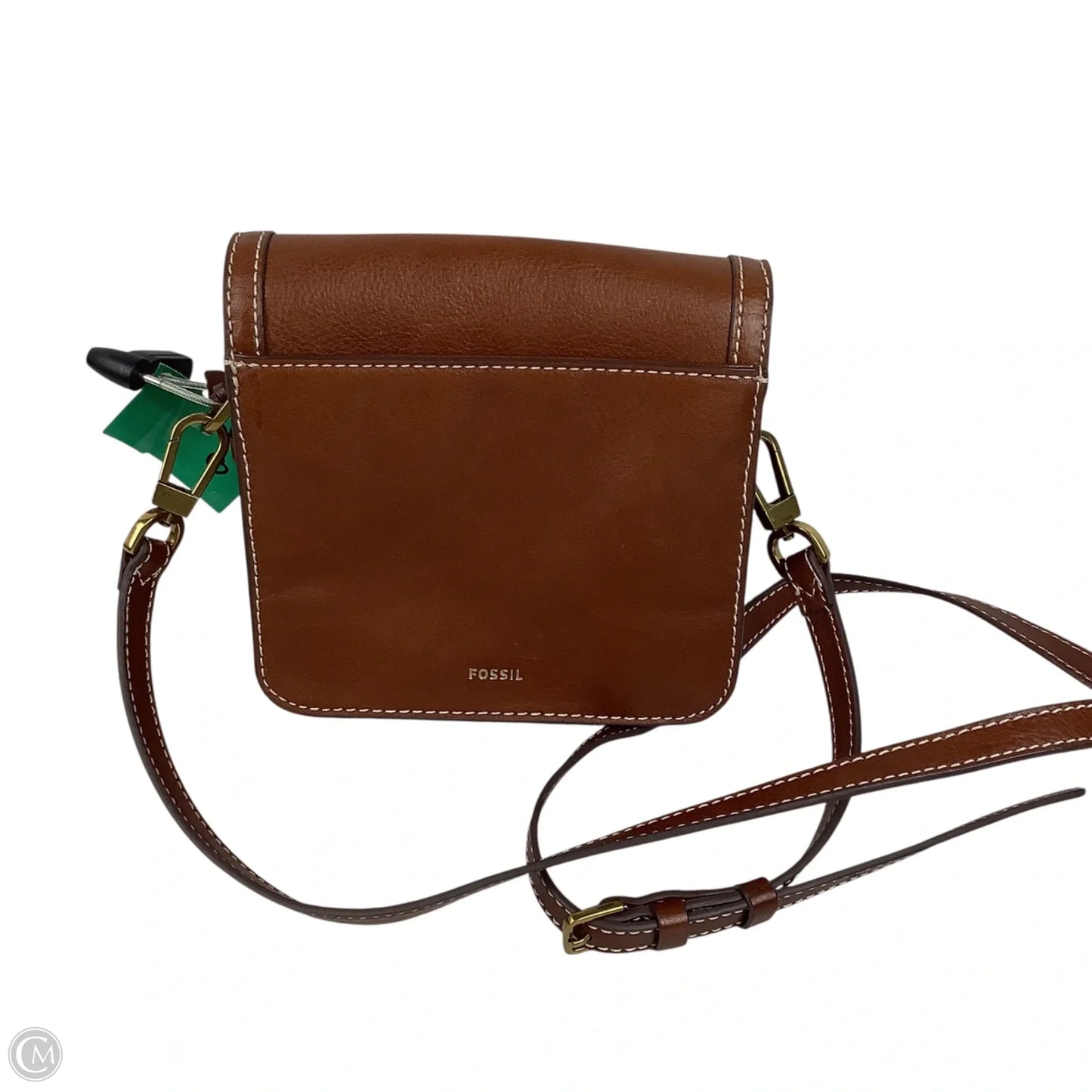 Crossbody Leather By Fossil, Size: Small