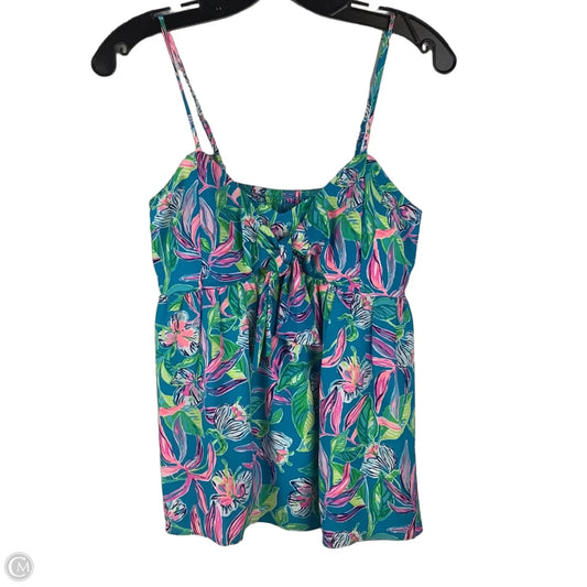 Top Sleeveless Designer By Lilly Pulitzer In Teal, Size: 2