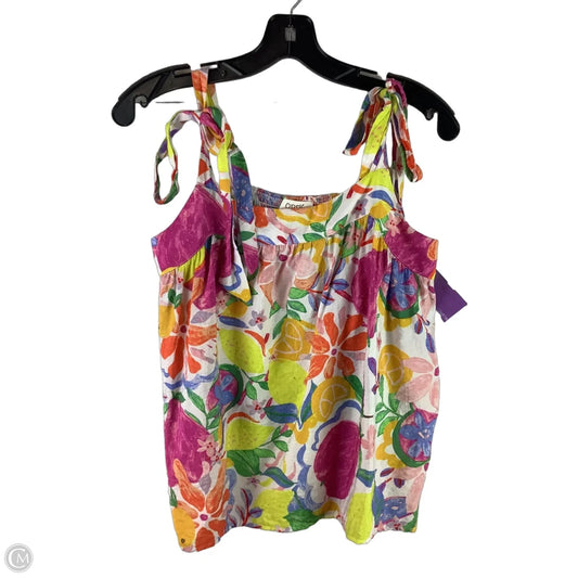 Top Sleeveless By Oddi In Multi-colored, Size: L