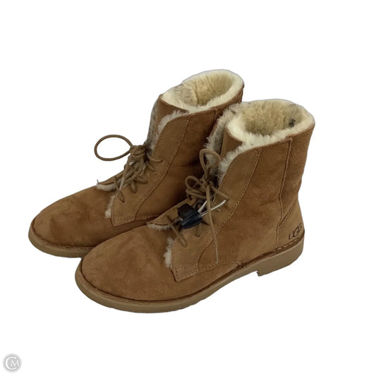Boots Designer By Ugg In Brown, Size: 7.5