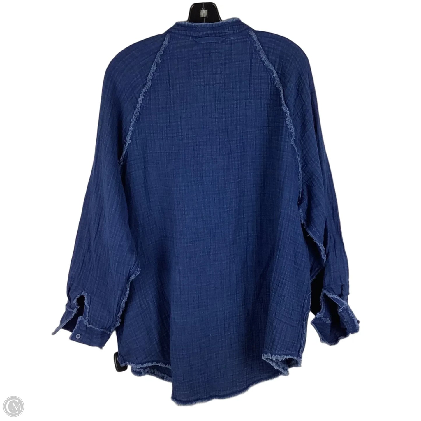 Top Long Sleeve By Aerie In Blue, Size: M