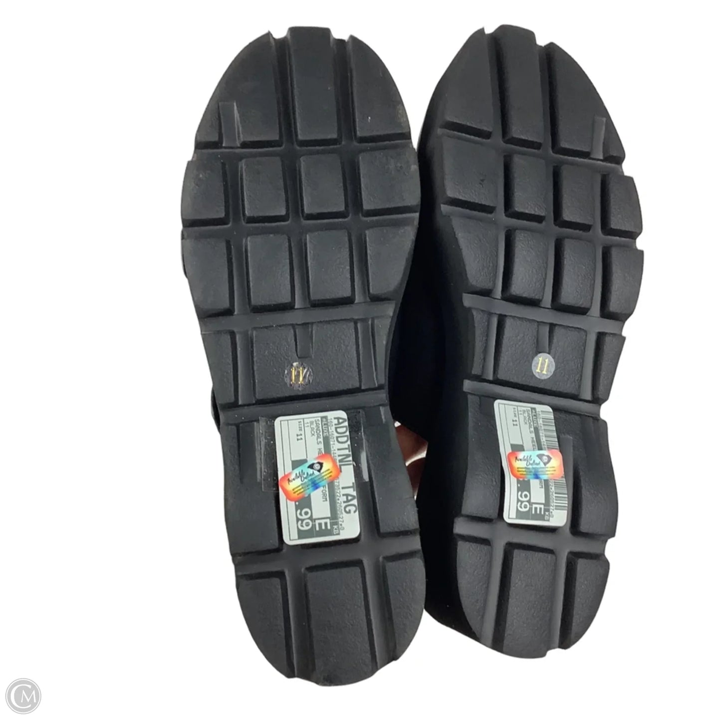 Sandals Heels Platform By Luxe In Black, Size: 11