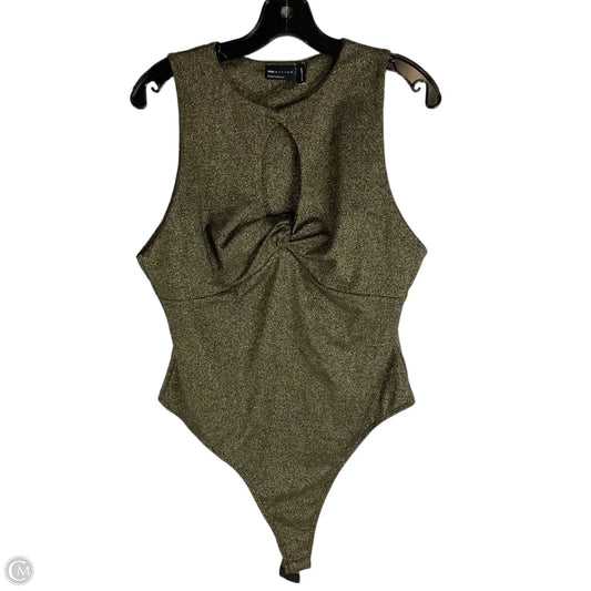 Bodysuit By Asos In Gold, Size: Xl (14)