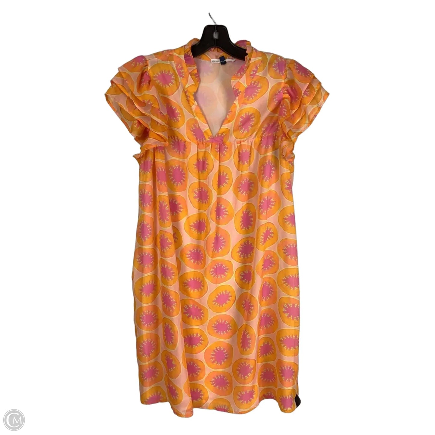 Dress Party Short By Michelle Mcdowell In Orange & Pink, Size: M