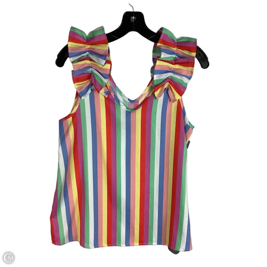 Top Sleeveless By Entro In Multi-colored, Size: S