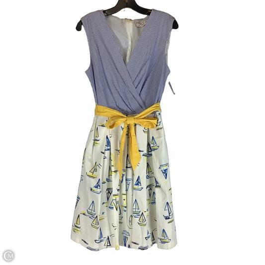 Dress Party Midi By Cmc In Nautical Print, Size: 12