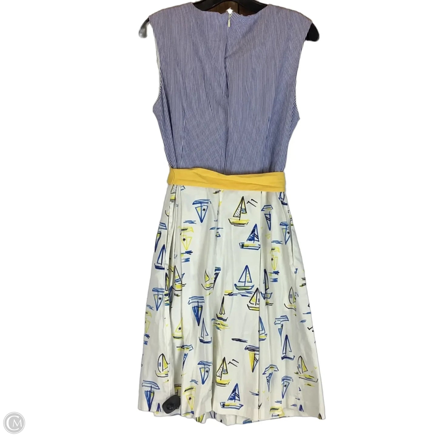 Dress Party Midi By Cmc In Nautical Print, Size: 12