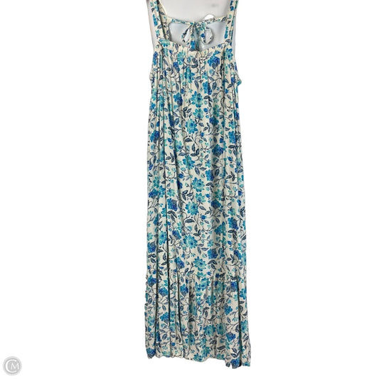 Dress Casual Maxi By Old Navy In Blue & Cream, Size: Xl