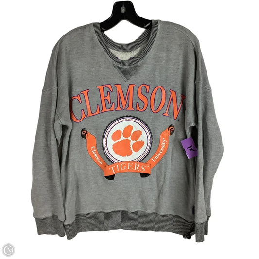 Sweatshirt Crewneck By Clothes Mentor In Grey, Size: EST S