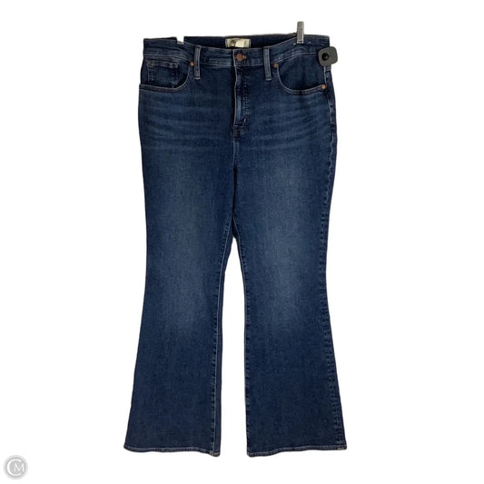Jeans Flared By Madewell In Blue Denim, Size: 14 (32)