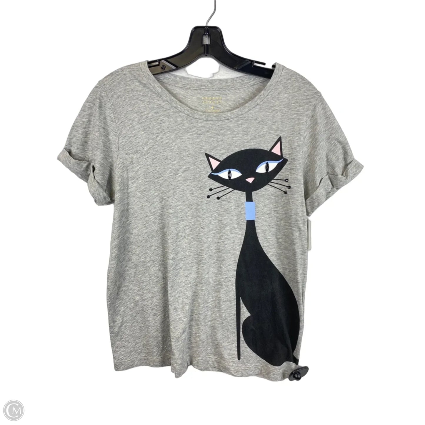 Top Short Sleeve Designer By Kate Spade In Grey, Size: S
