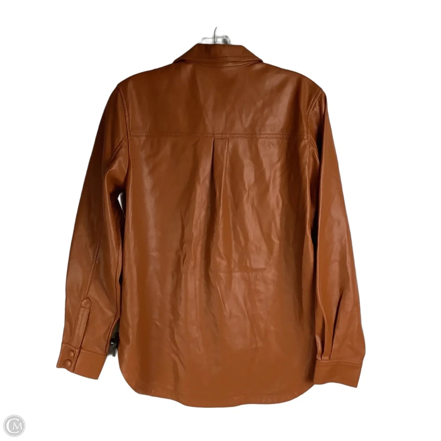 Jacket Shirt By Anthropologie In Brown, Size: 2