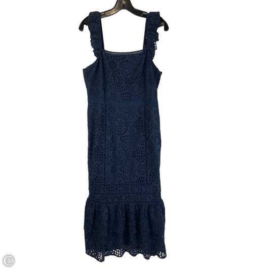 Dress Party Midi By Banana Republic In Navy, Size: 6