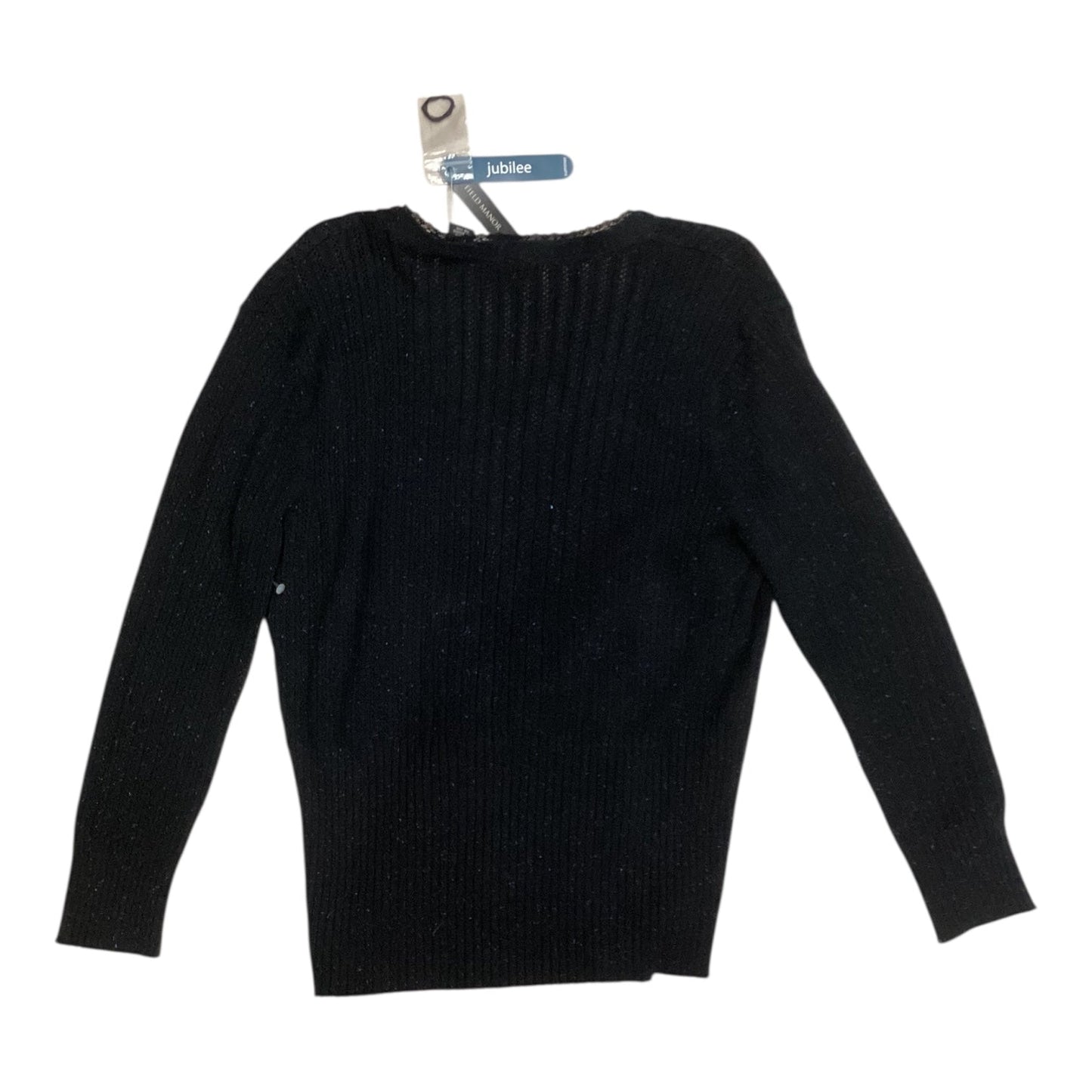 Cardigan By Field Manor In Black, Size:L