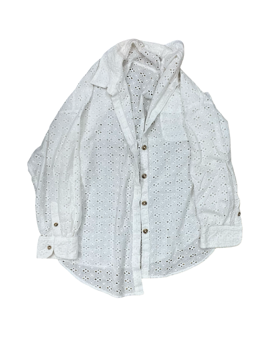 Blouse Ls By Maurices In White, Size:Xl