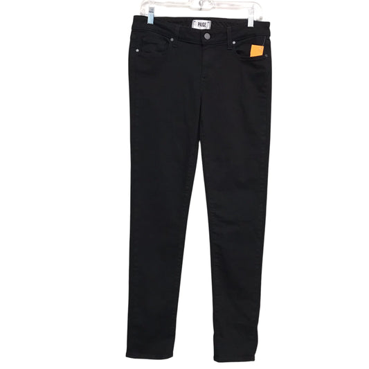 JEANS SKINNY by PAIGE In BLACK DENIM, Size: 8