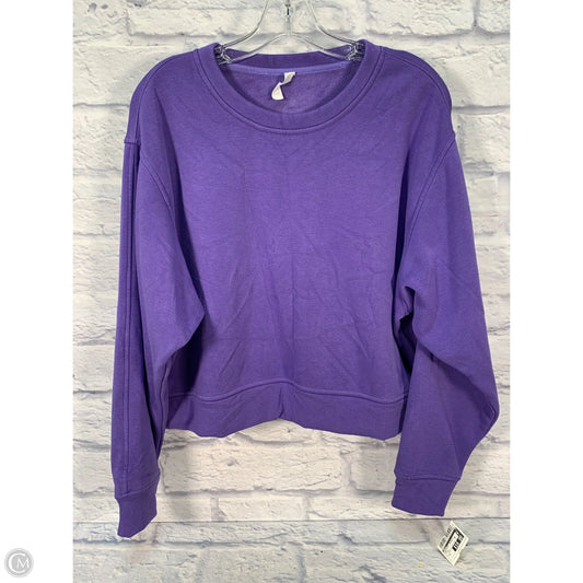 Sweatshirt Crewneck By Zella In Purple, Size: M