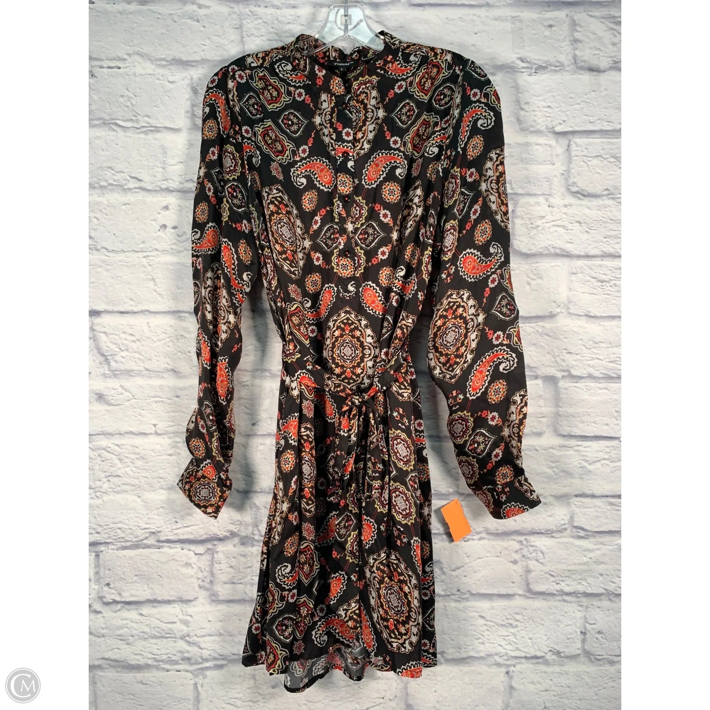 Dress Party Short By Tolani In Black & Orange, Size: L