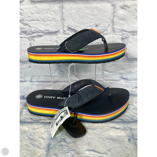Sandals Designer By Tory Burch In Rainbow Print, Size: 7