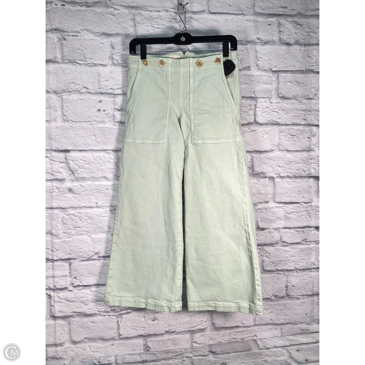 Jeans Cropped By Pilcro In Green, Size: 2