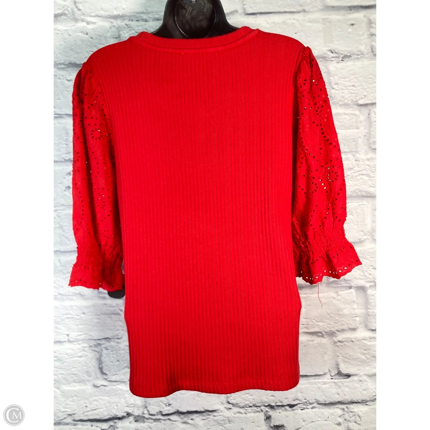 Top Short Sleeve By Crown And Ivy In Red, Size: L