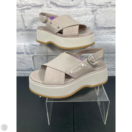 Sandals Heels Platform By Sorel In Grey, Size: 7
