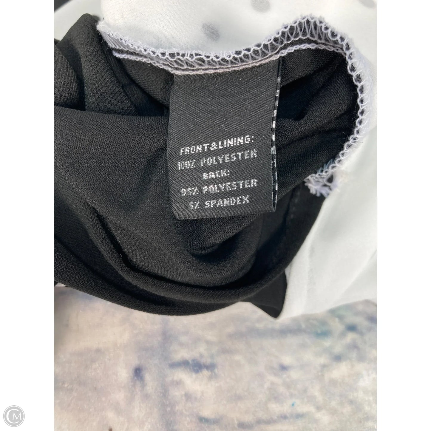 Blouse Long Sleeve By Investments In Black & White, Size: S