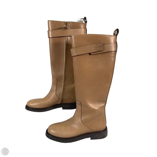 Boots Designer By Tory Burch In Taupe, Size: 7
