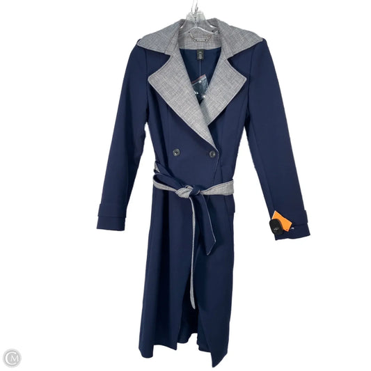 Coat Peacoat By White House Black Market In Blue, Size: Xxs